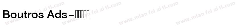 Boutros Ads字体转换